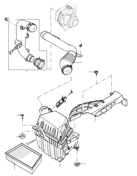 Air Intake & Air Cleaner Box